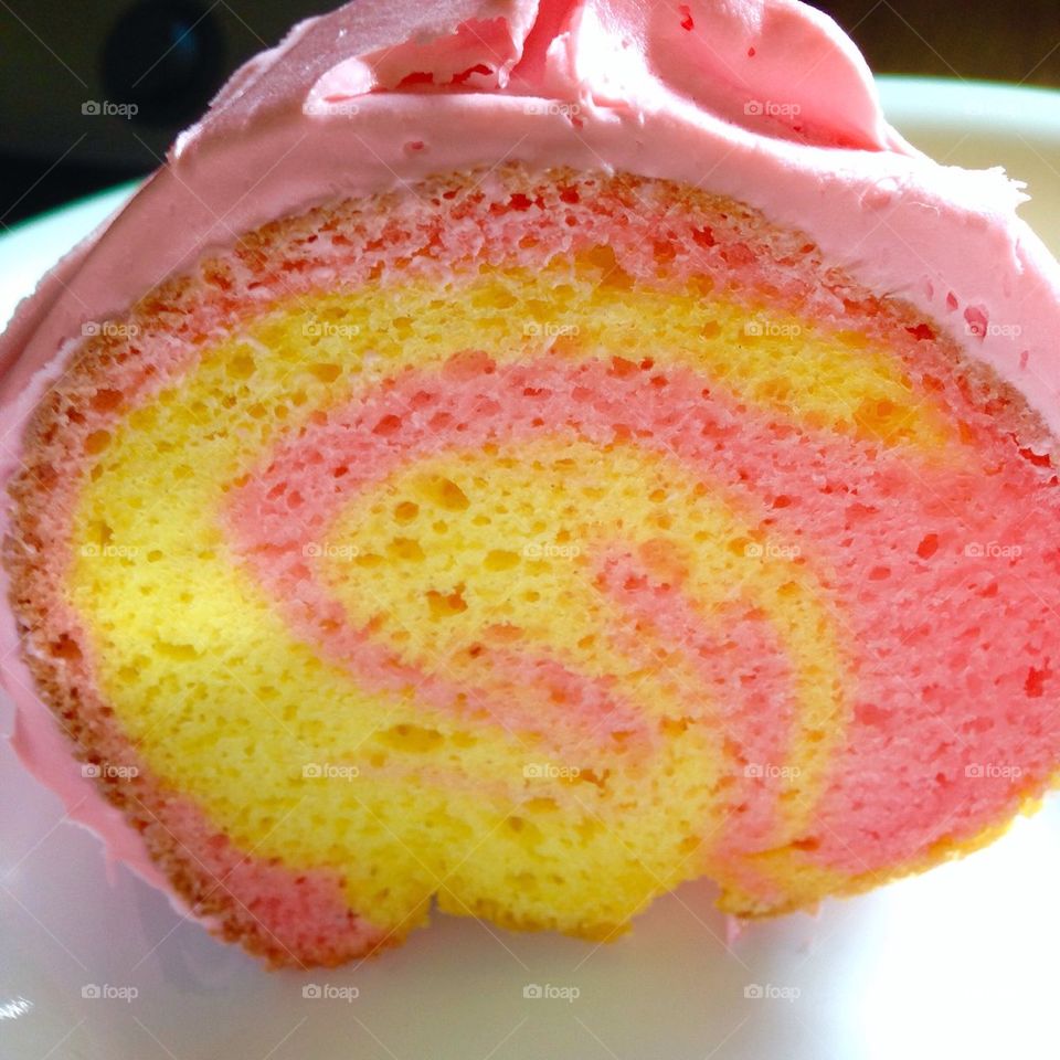 Spring swirl cake