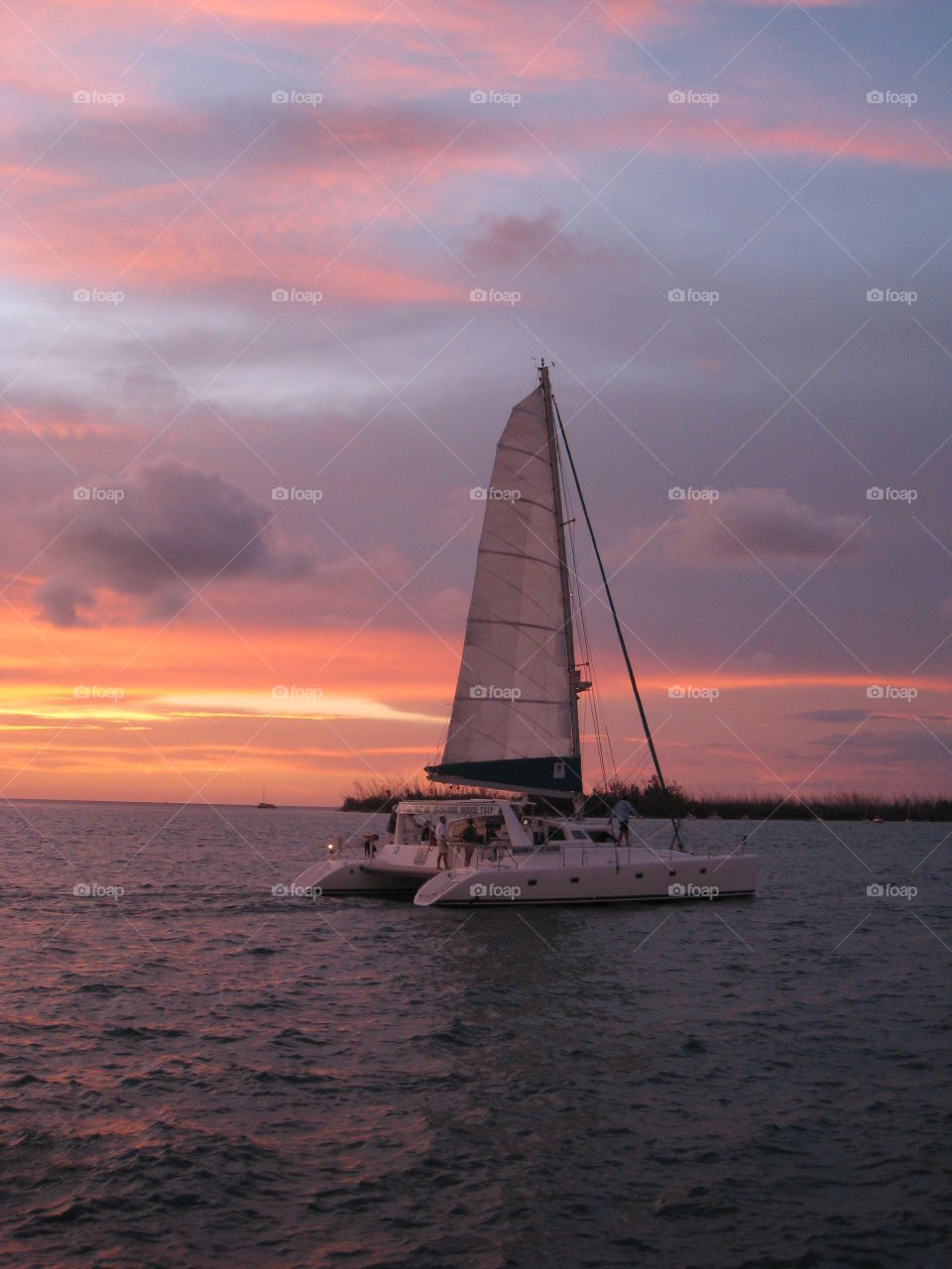 Sail away at sunset
