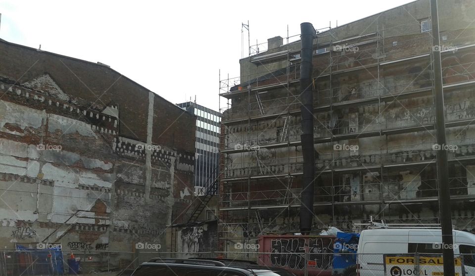 Philly Construction. construction site in downtown Philly. 