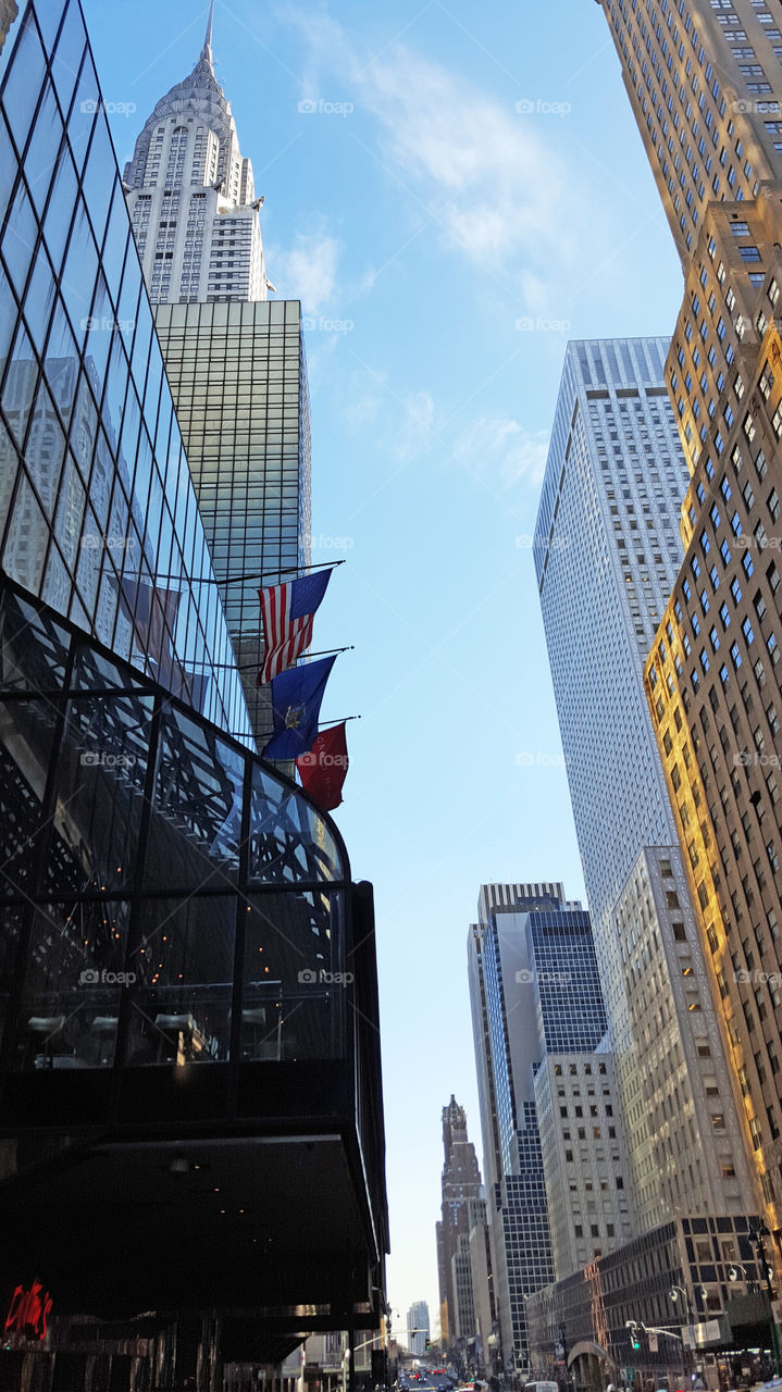 New York City - skyscraper - street view