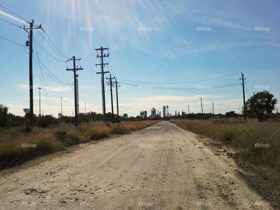 Gravel road to industry