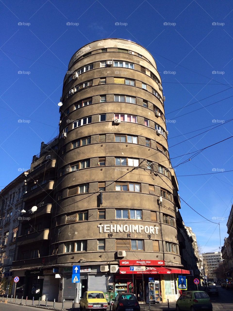 Tower building in Bucharest