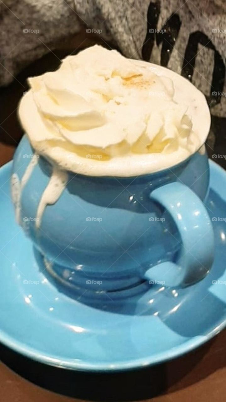 Hot chocolate with whipped cream!