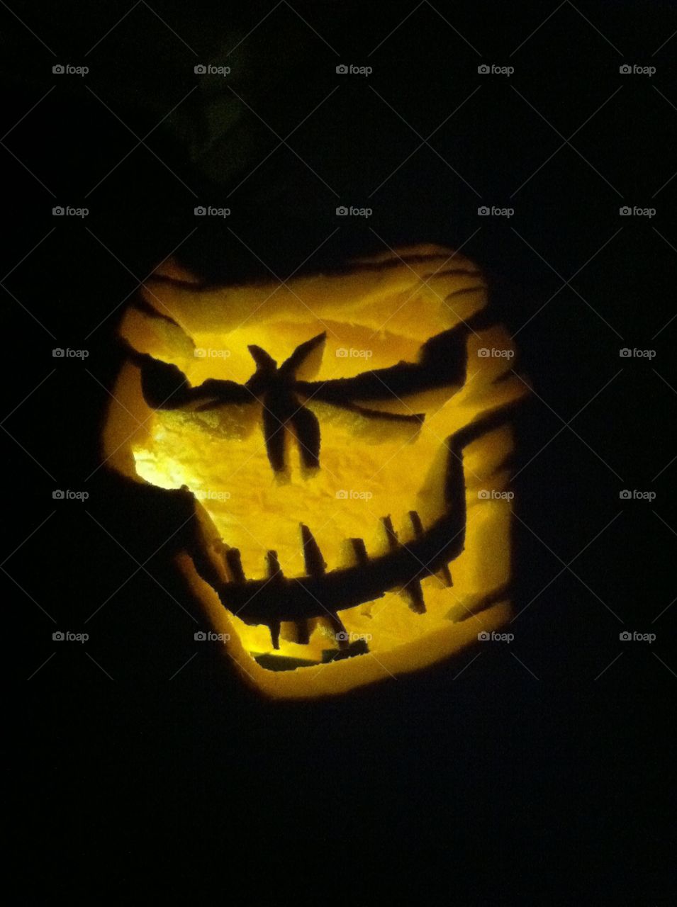 Mummy jack-o-lantern