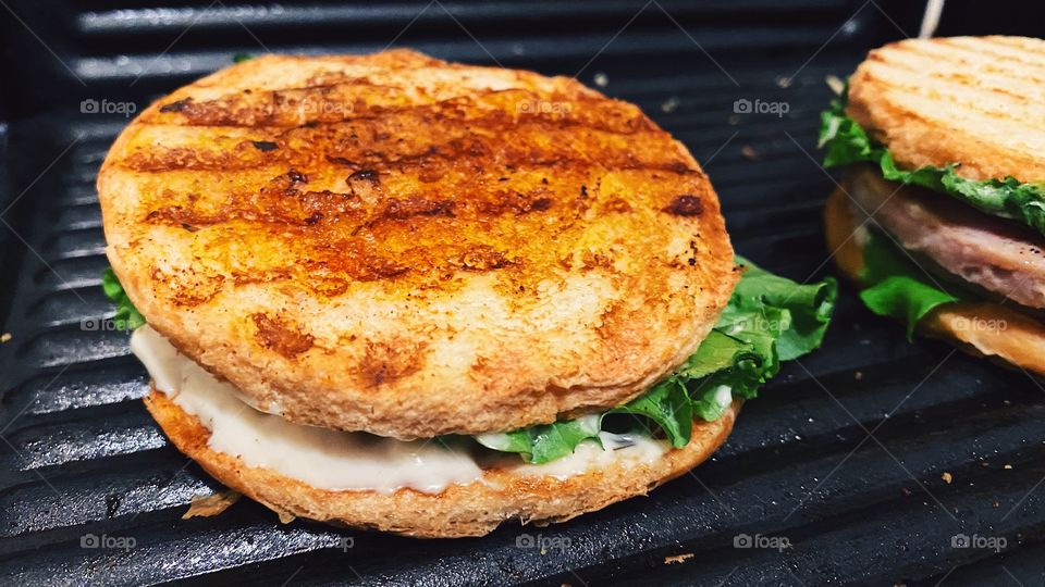 Cooking sandwich