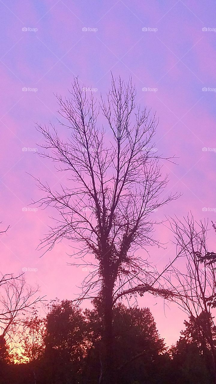 sunset after a thunderstorm