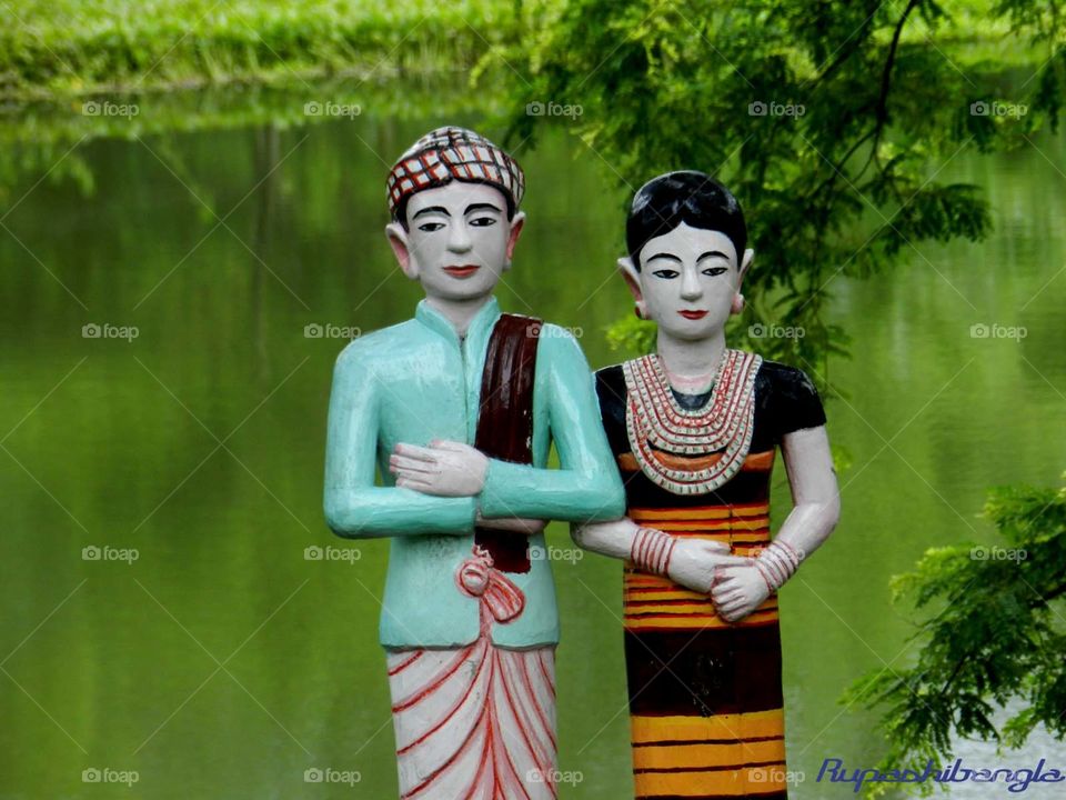 buddies statue. bandarban