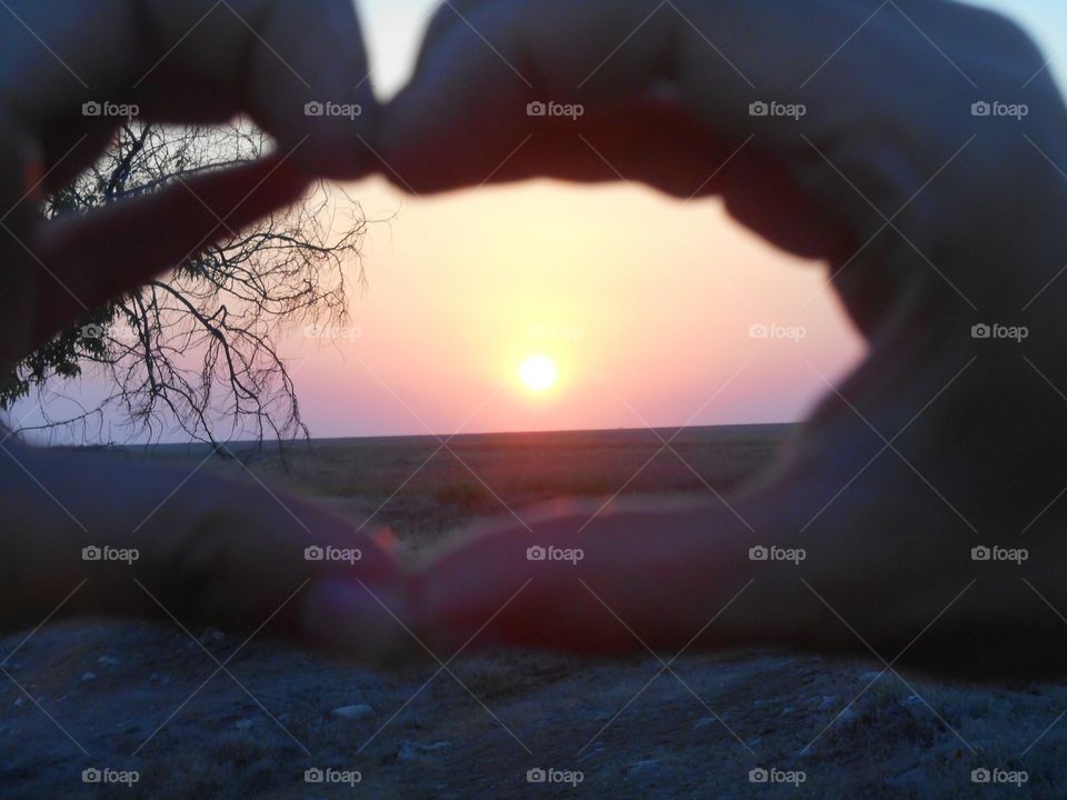 Sunset, Landscape, Girl, Light, People