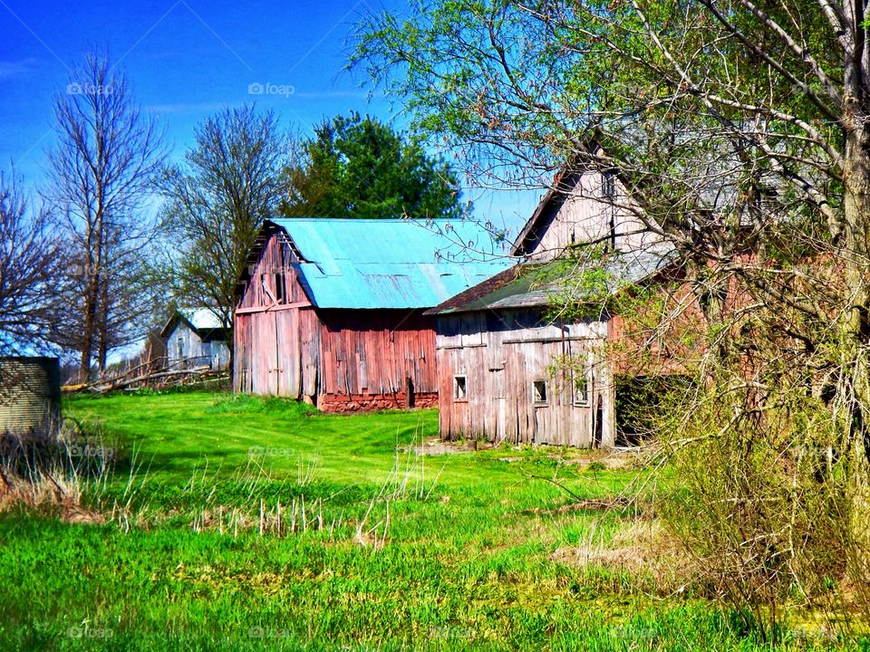 Rustic old barn in Indiana 