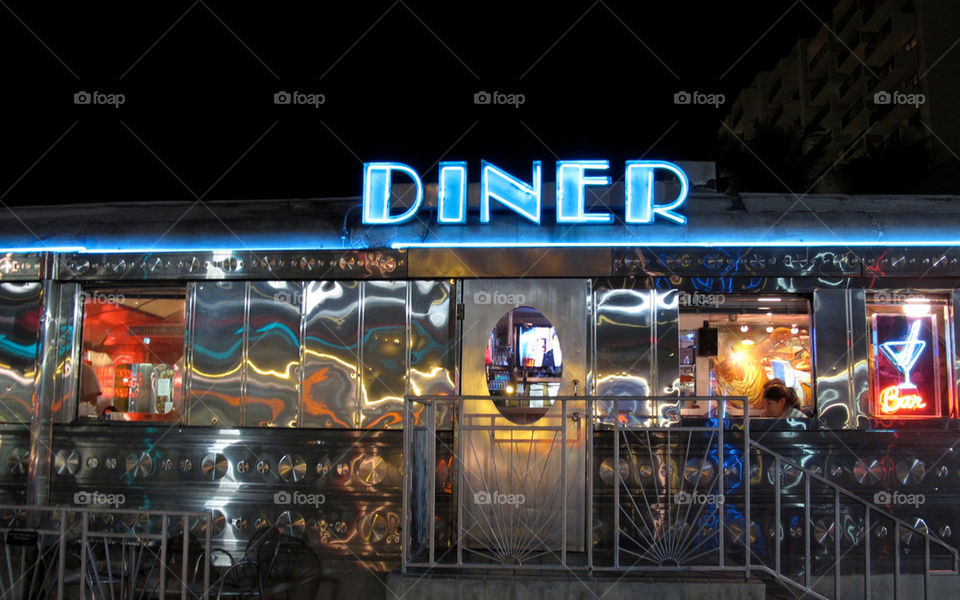 color restaurant night door by shotmaker