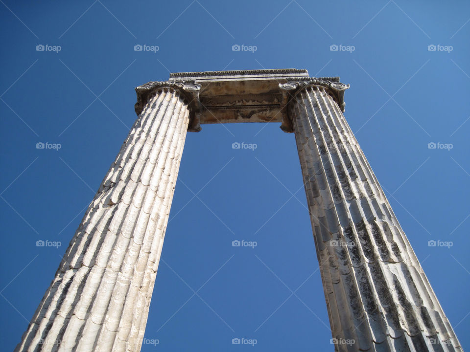 sky column roman towering by snappychappie