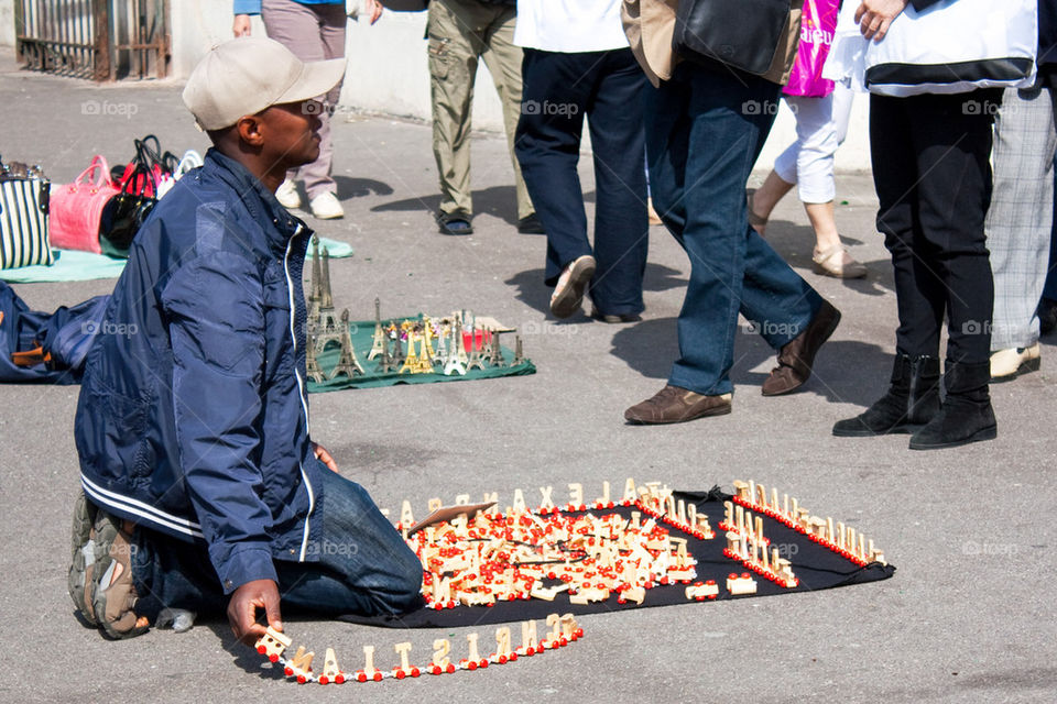 Street vendor in Paris