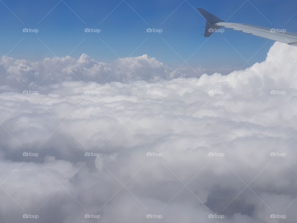Cloud View from Airplane, KSA SKY