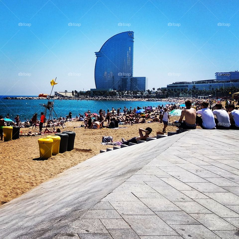 summer day in barceloneta...