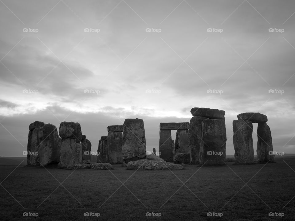 Stonehenge B&W

