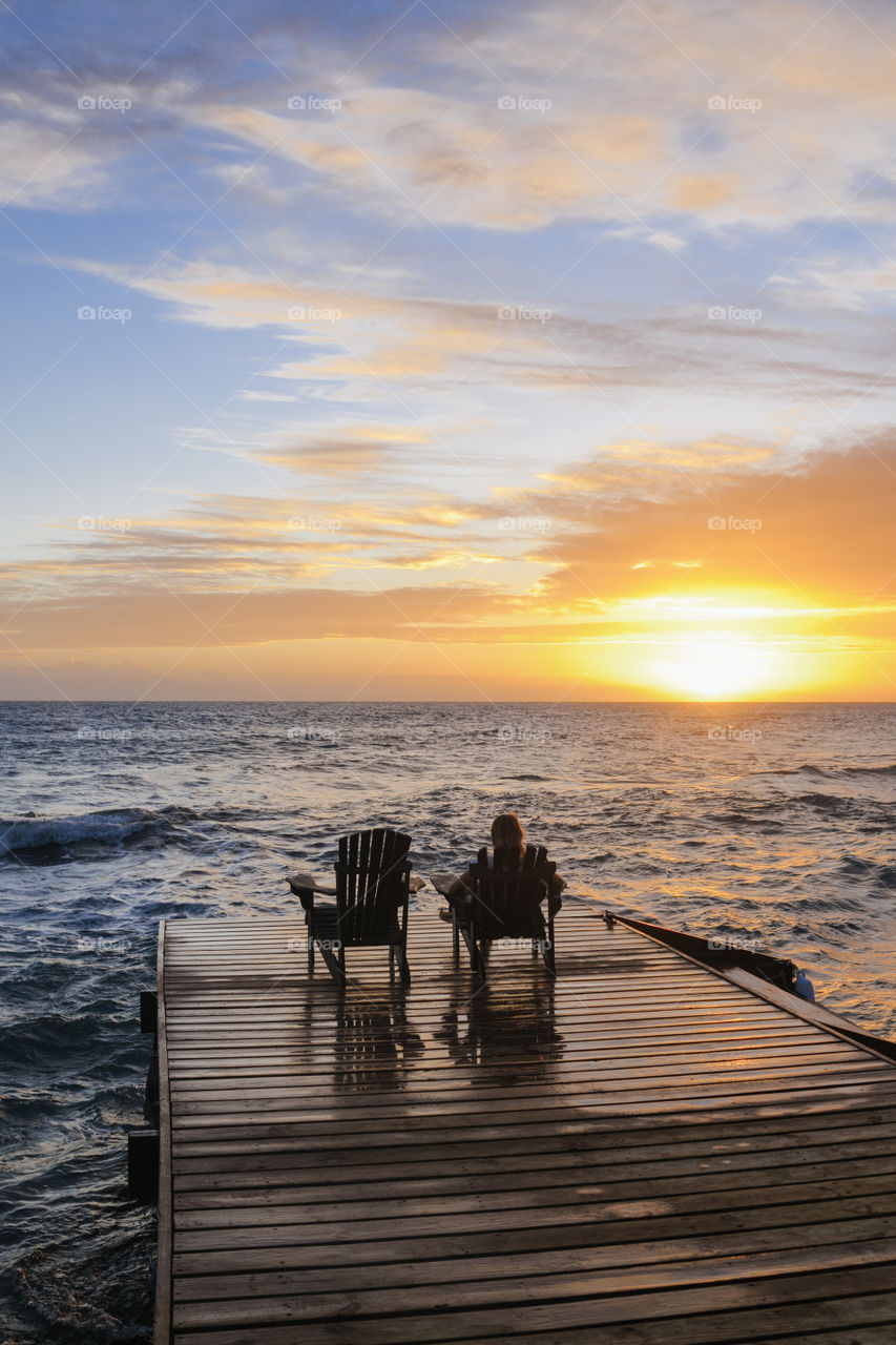 In Jamaica on a jetty