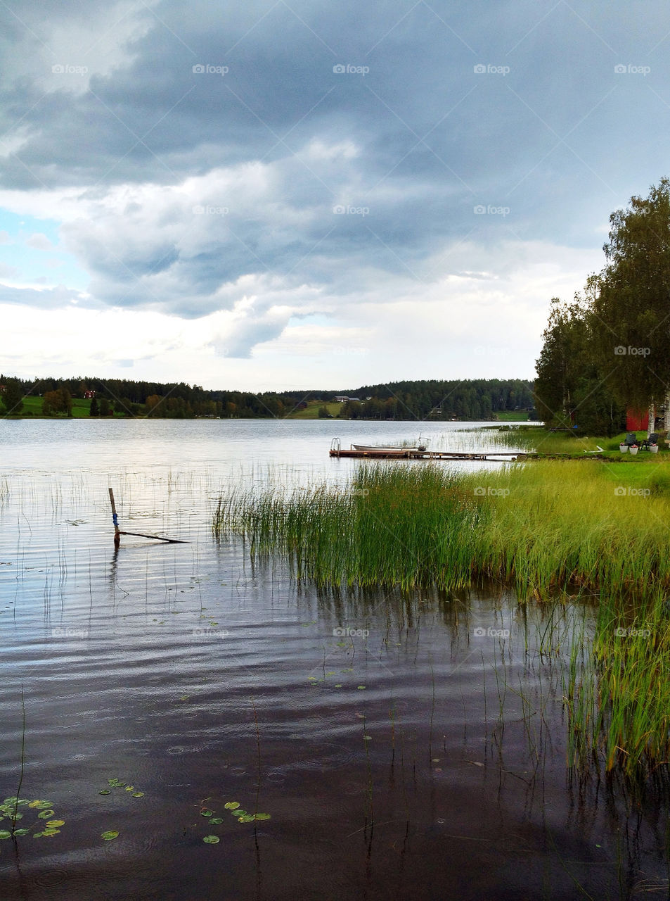 sweden sommar himmel sjö by steffe