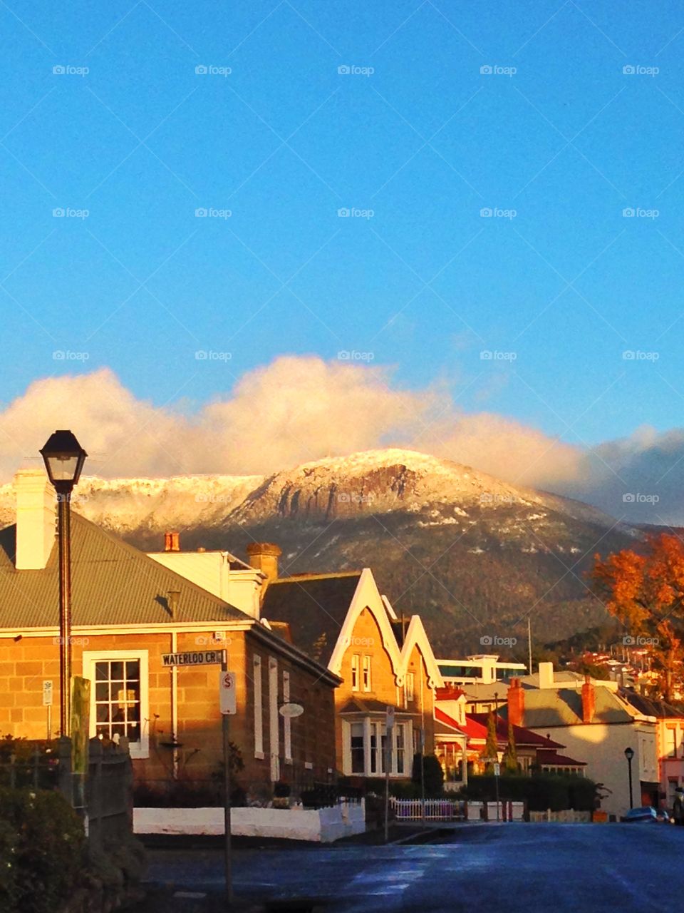 Lusterl. Sunrise in Hobart Tasmania