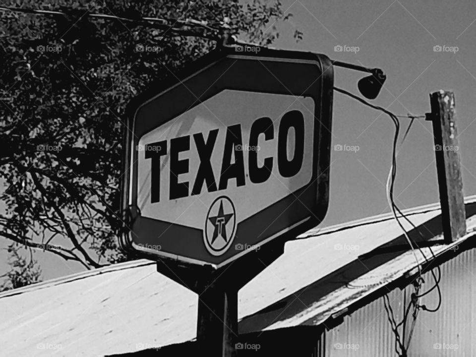 vintage texaco sign