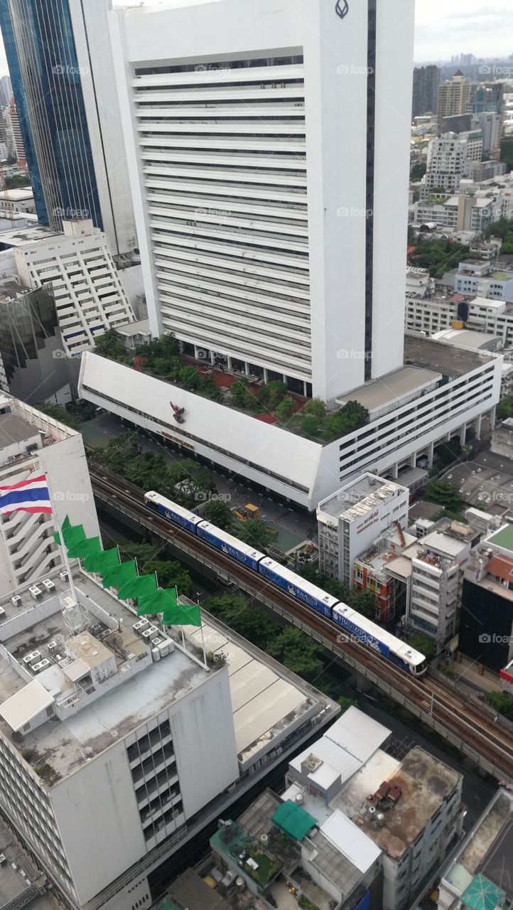 Bangkok BTS Silom Looking down