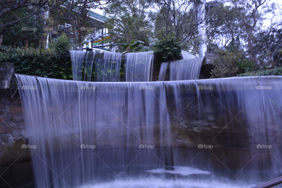 Falling water slow motion