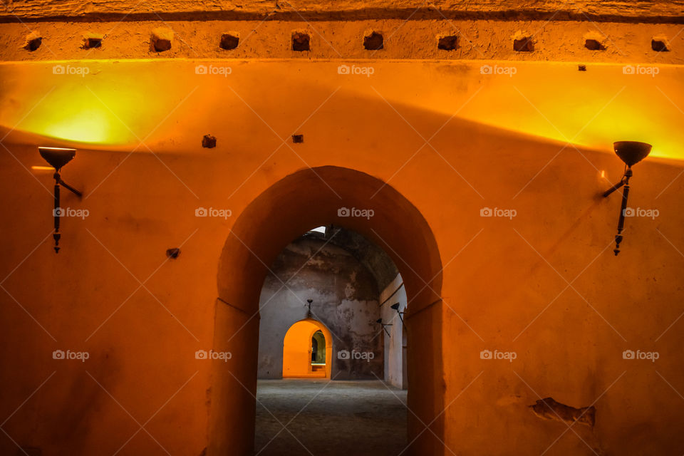 Old moroccan granary in Meknes