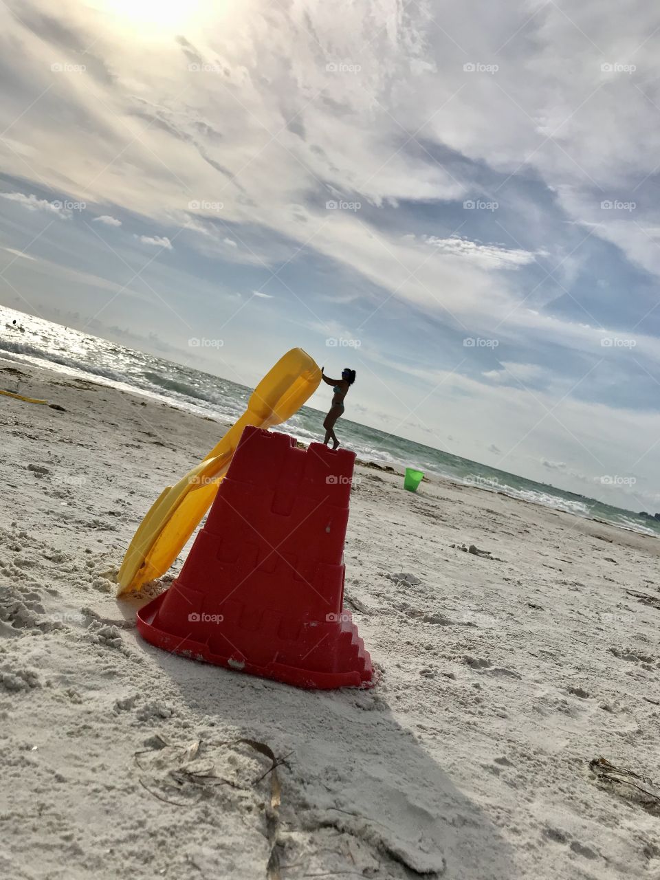 I am not small, I am Travel sized! Miniature me with optical illusion trick in St Pete Beach. Illusions, optics, beach, sand, summer, vacation, travel, creative, ocean, freedom, outdoors, adventure 