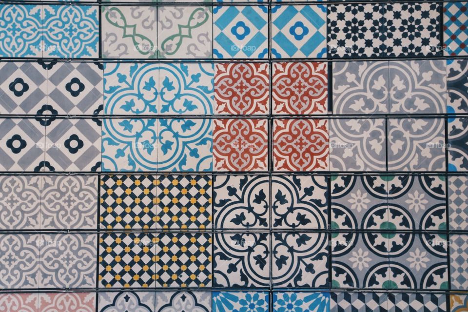 Colorful Moroccan floor