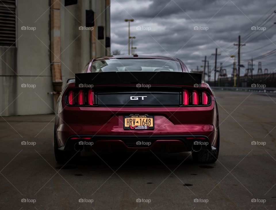 Ruby Red Ford Mustang GT