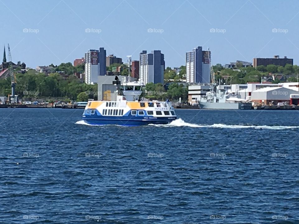 Ferry at the Halifax Harbour. 