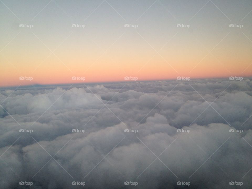 Sky, No Person, Airplane, Sunset, Landscape