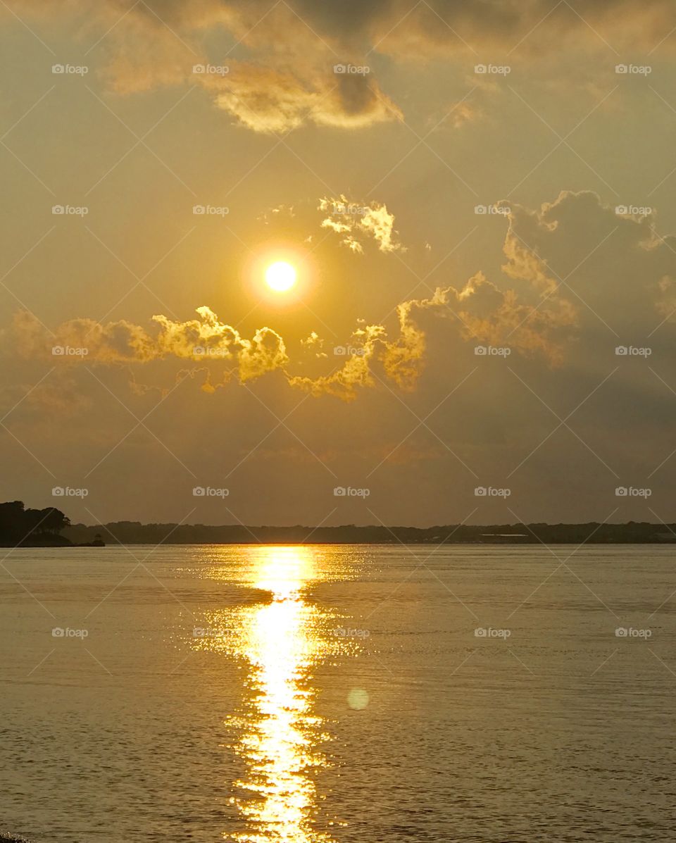 View from Sunset Beach Long Island. 