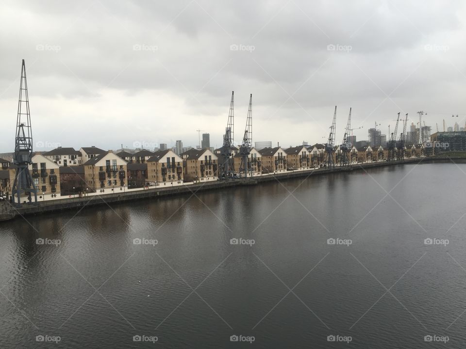 River, Water, City, Architecture, Bridge