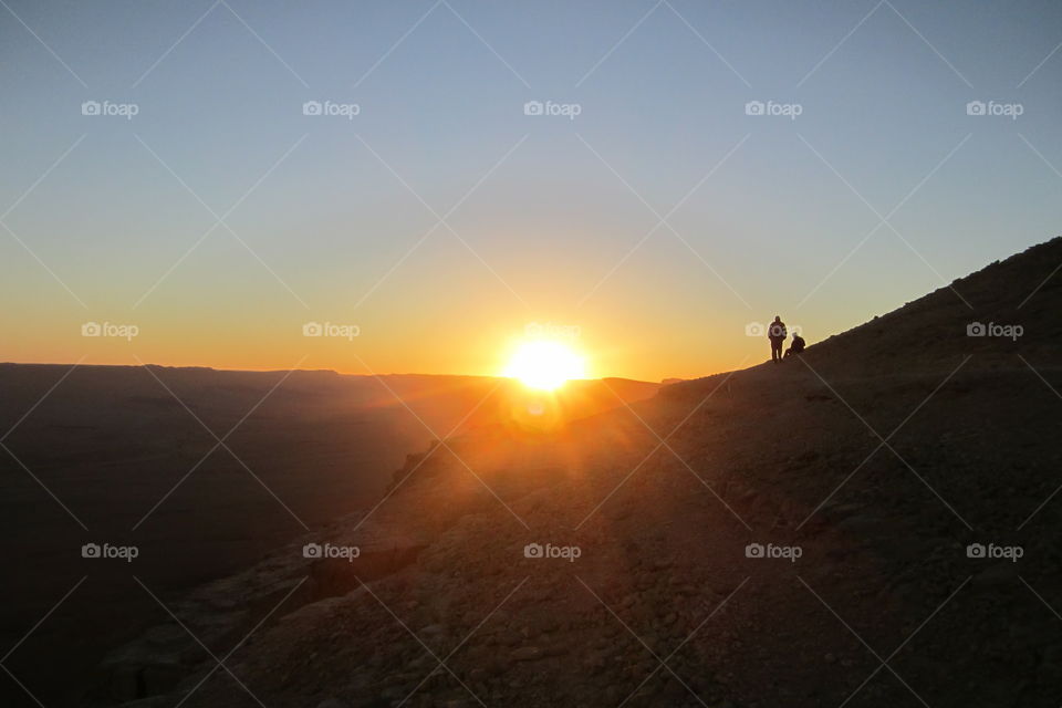 sunset of mitzpe ramon