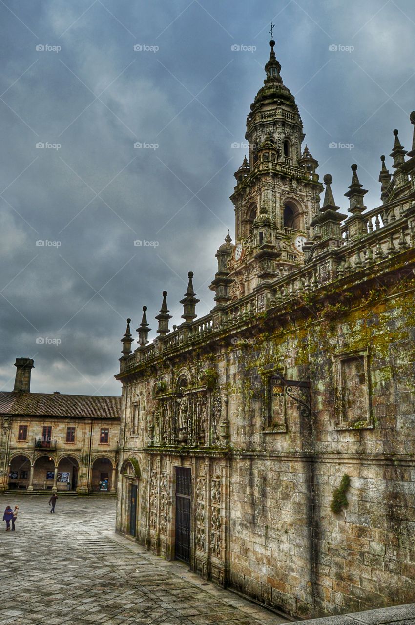 Clock Tower from Quintana de Vivos. View of Clock Tower and Casa da Conga from Quintana de Vivos