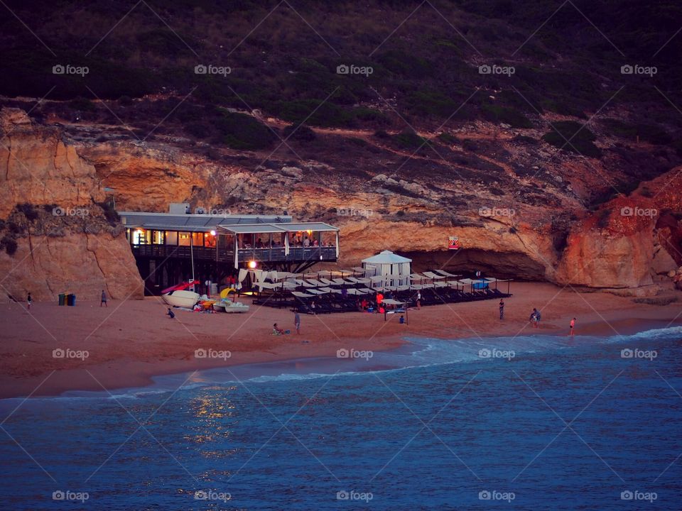 ocean .. shore ... cliffs .. evening ...