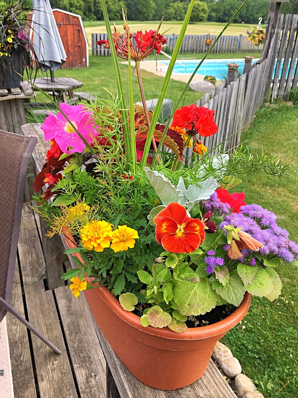Combination flower pot