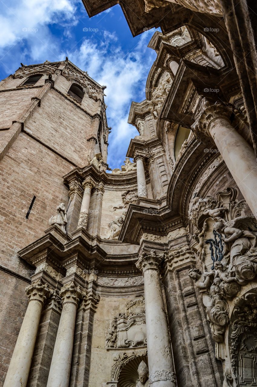 Catedral de Valencia. Catedral de Valencia y Torre Campanario del Miguelete (Valencia - Spain)