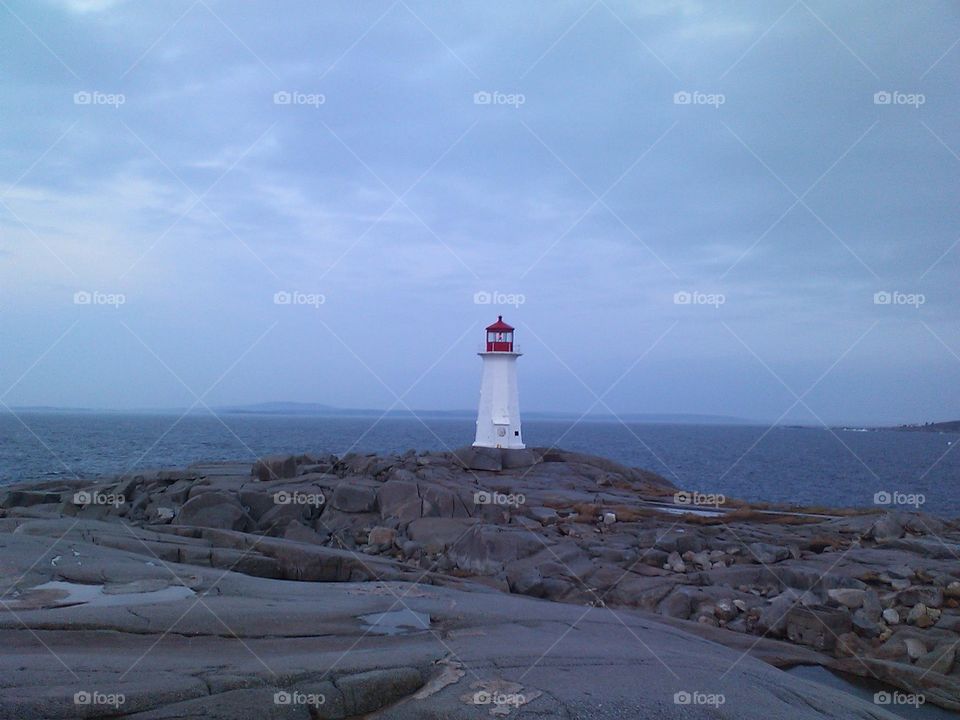 The infamous lighthouse at Peggy's Cove.