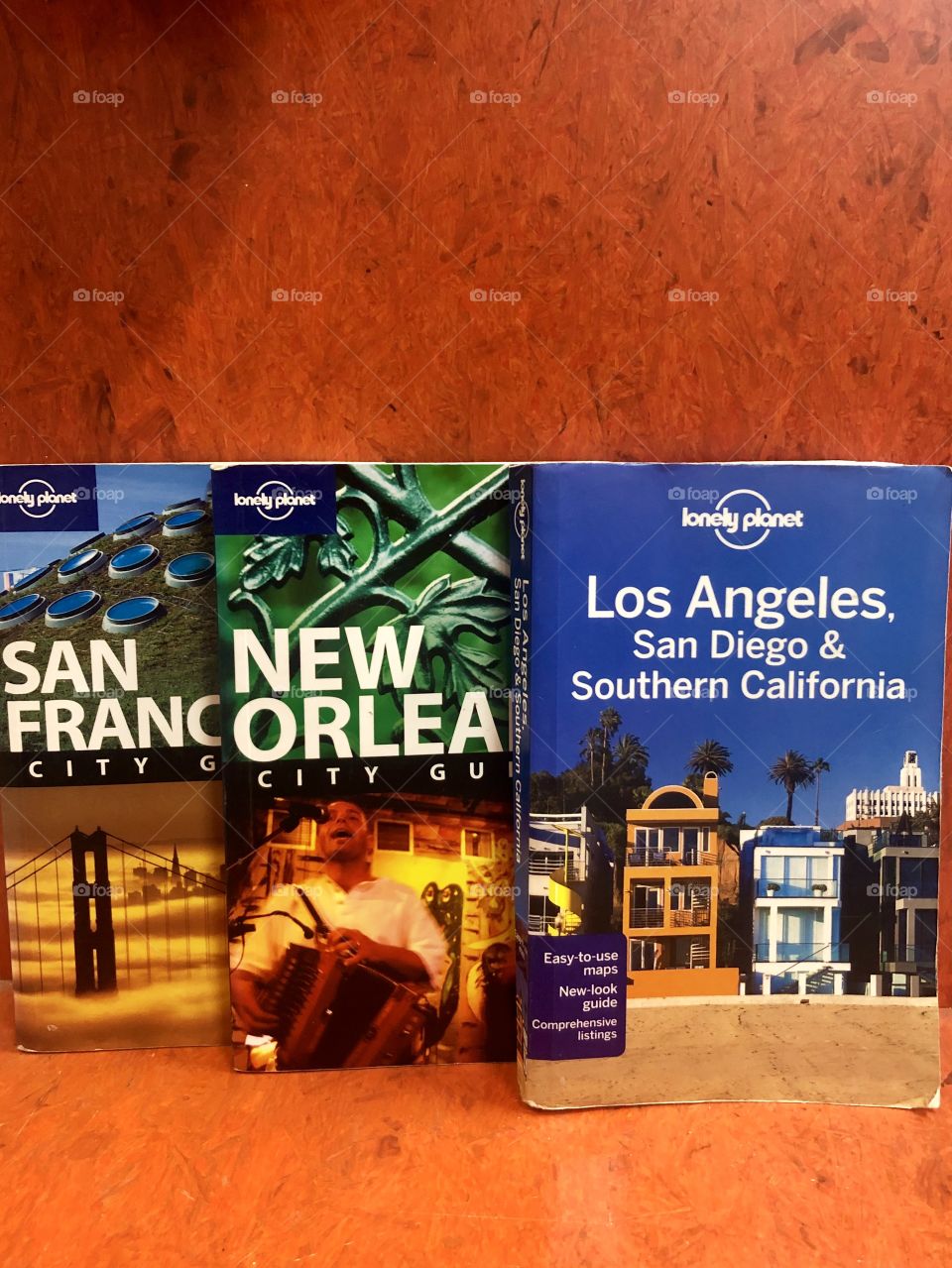 Travel poster retro vintage Los Angeles New Orleans San Francisco hollidays