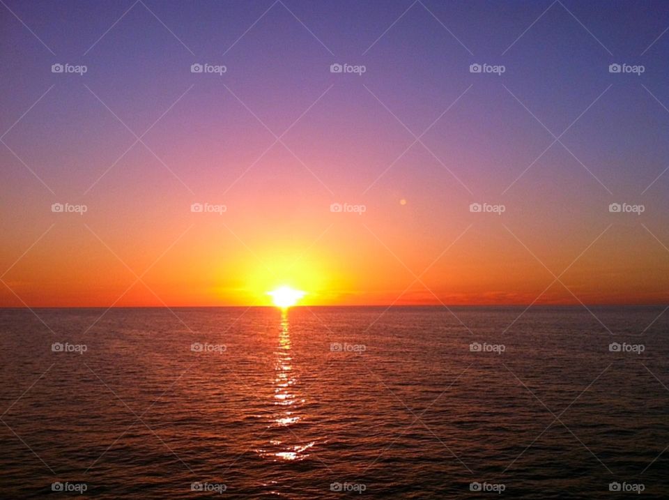 Sunset over the Atlantic. Sunset over the Atlantic 