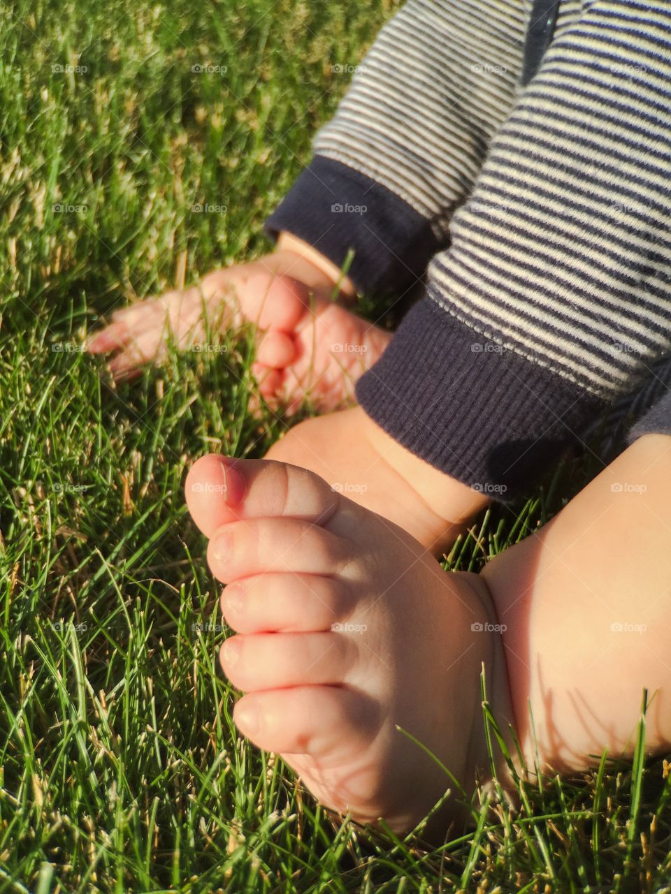 Baby in the grass