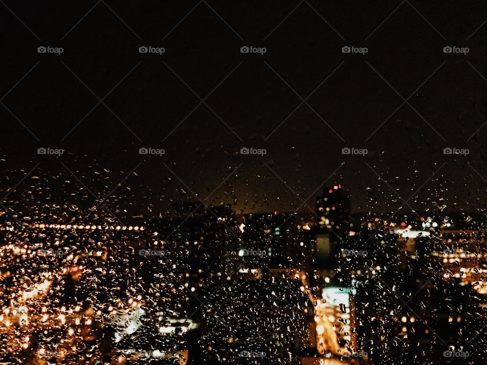 Rainy city night