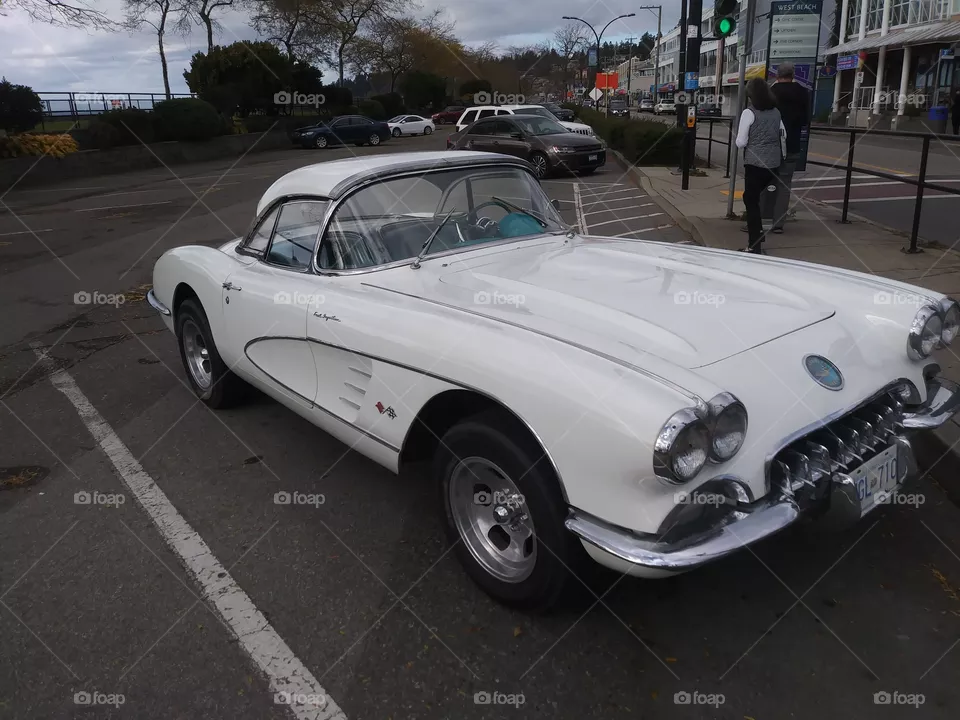 White 1960 Corvette 
