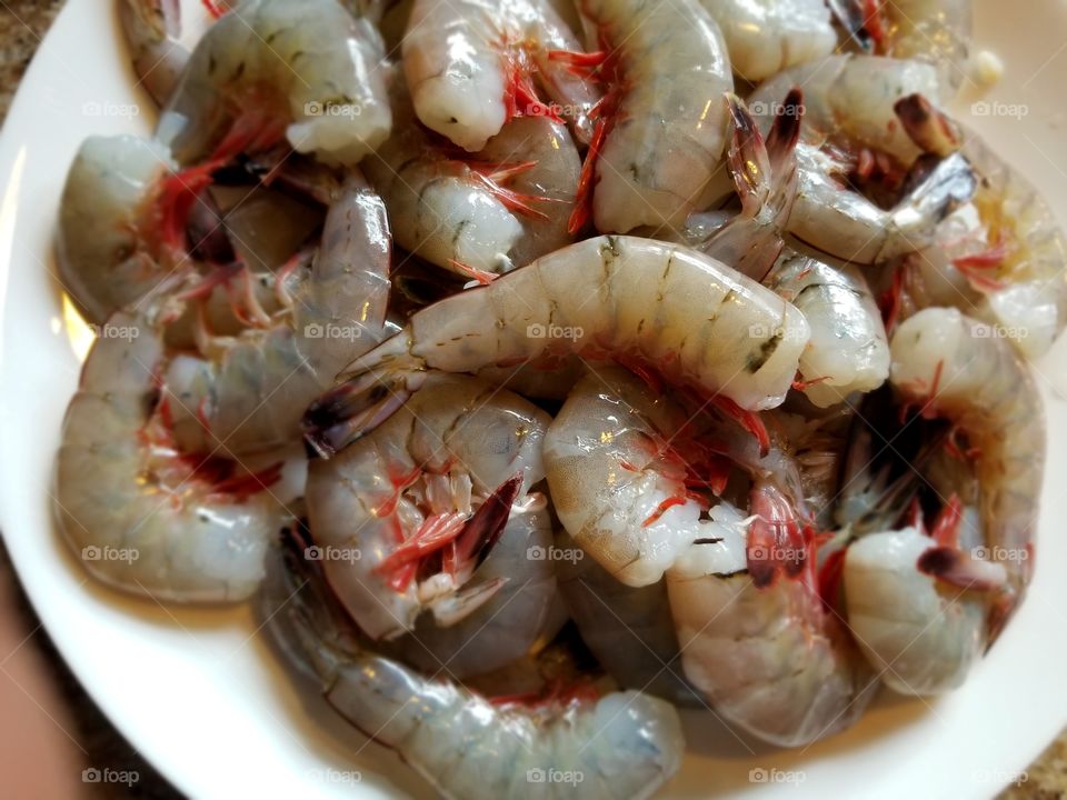 fresh shrimp