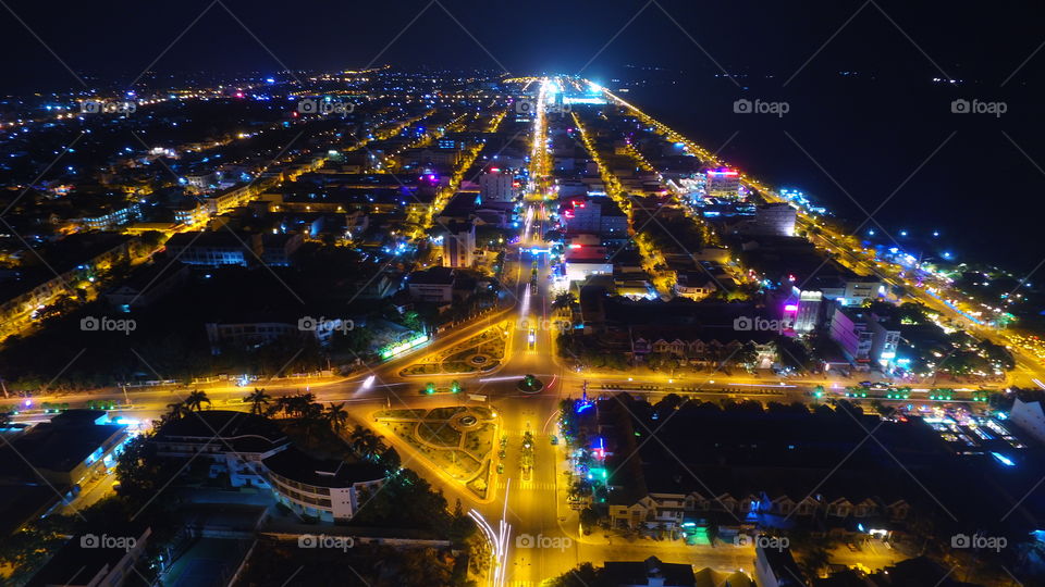 City, Traffic, Evening, Dusk, Downtown