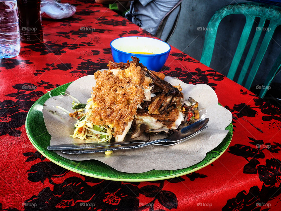 Traditional street food in Indonesia 