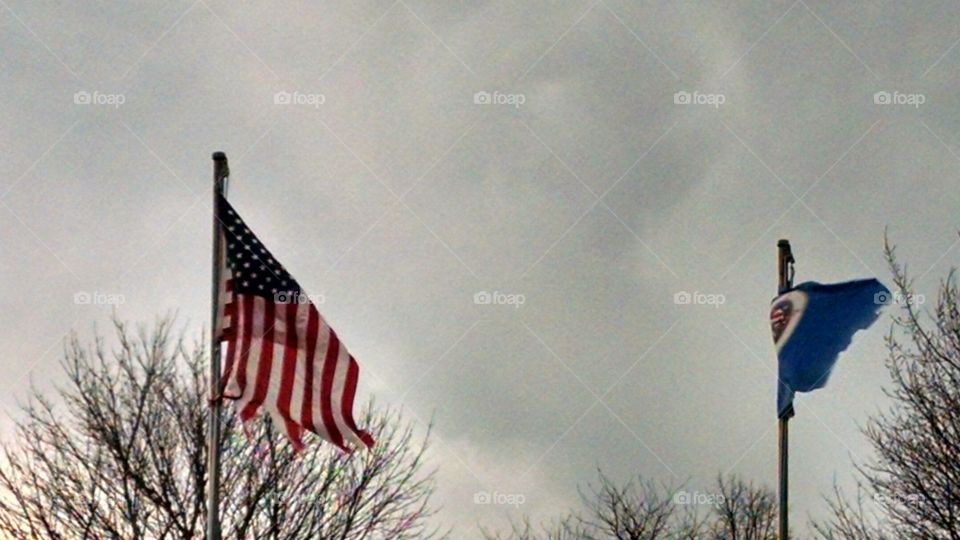 Flag, Wind, No Person, Patriotism, Freedom