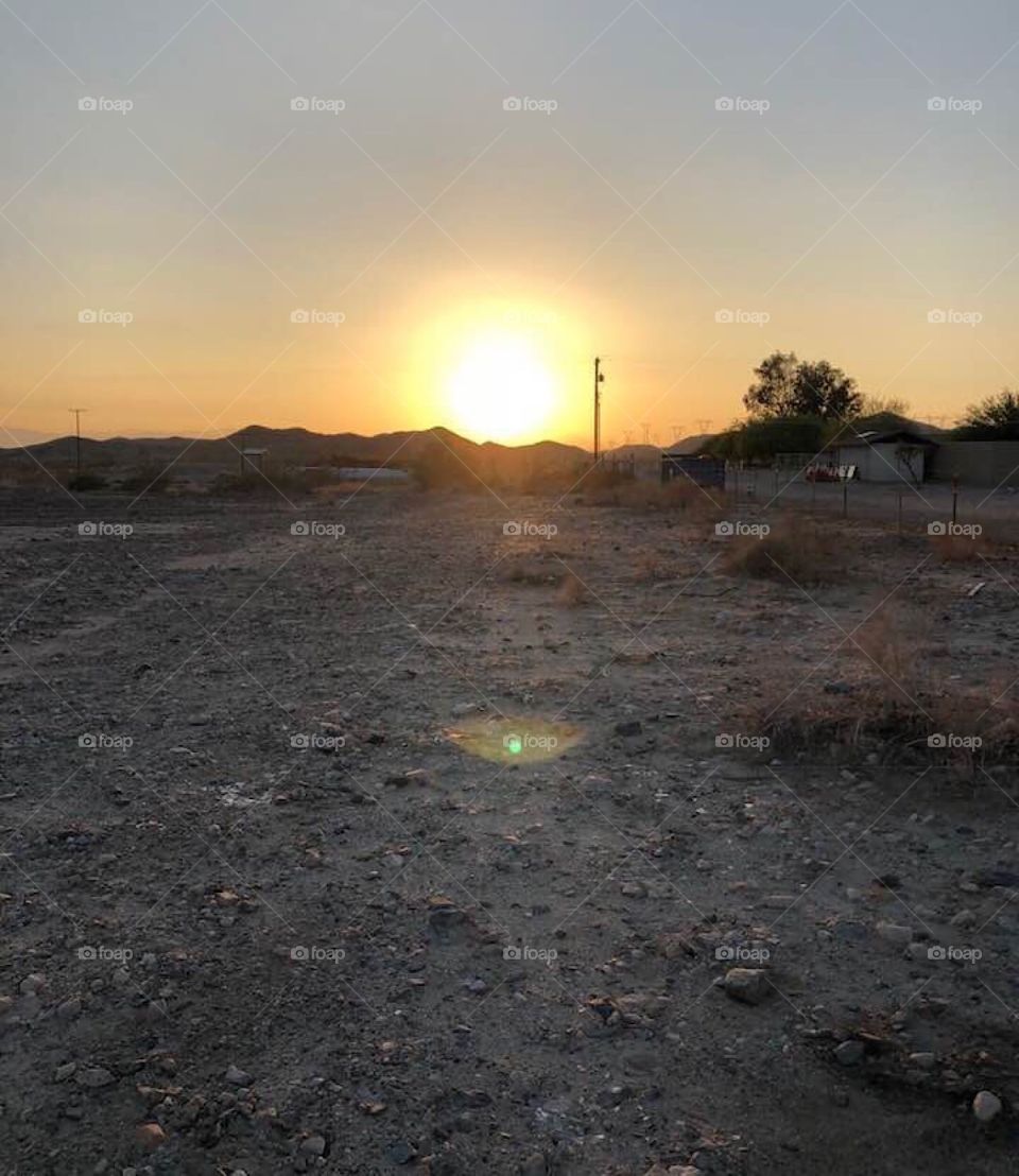 Beautiful Vast Desert Sunset on this scorched day in Cali