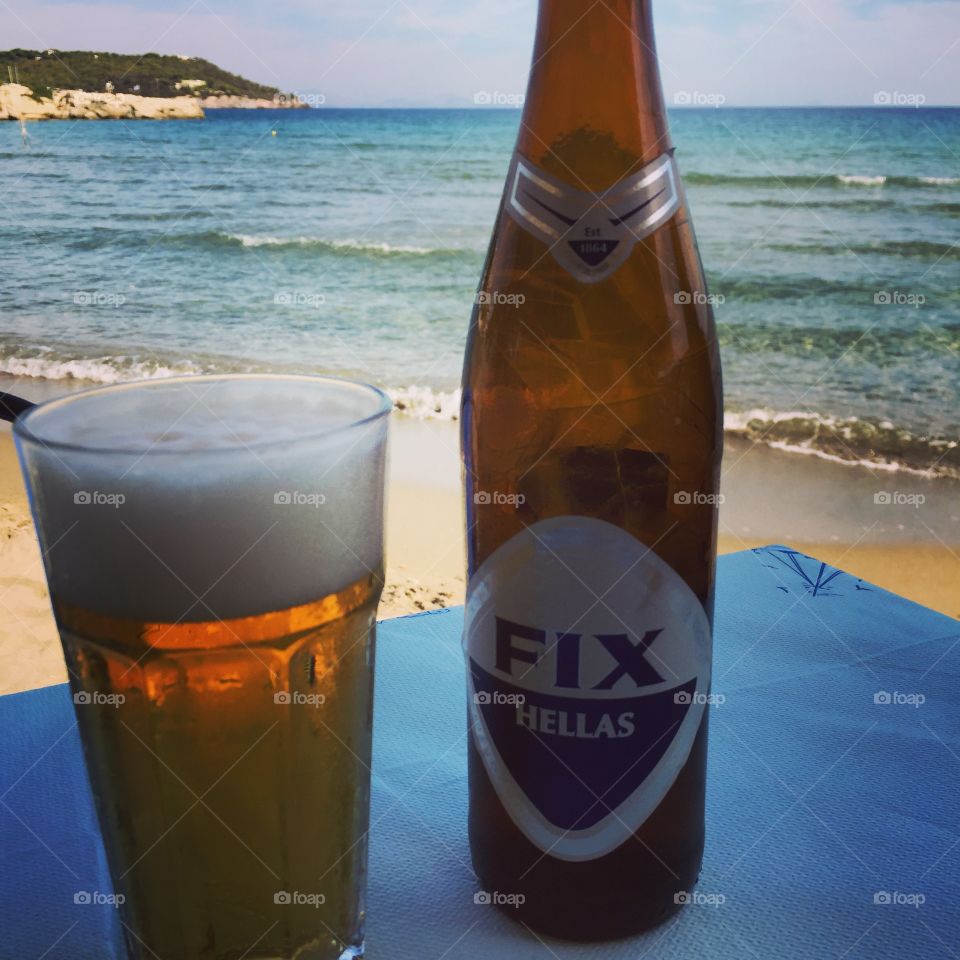 Beer on the beach